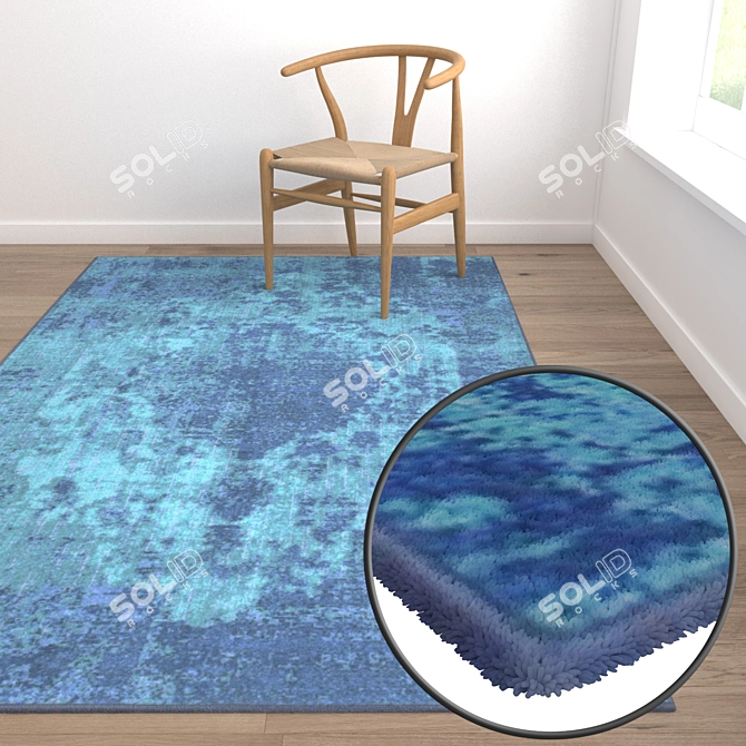 High-Quality Carpet Set 3D model image 5