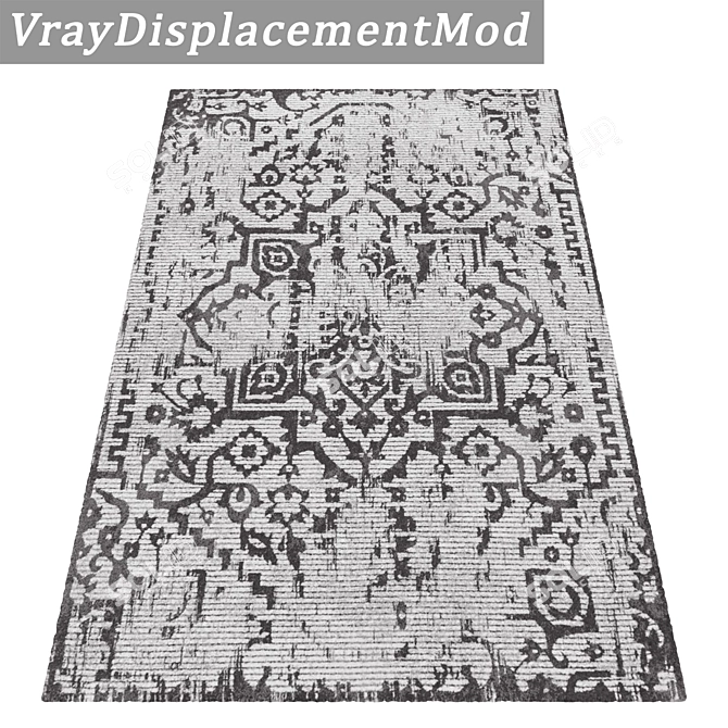 Texture-Rich Carpet Set 3D model image 3