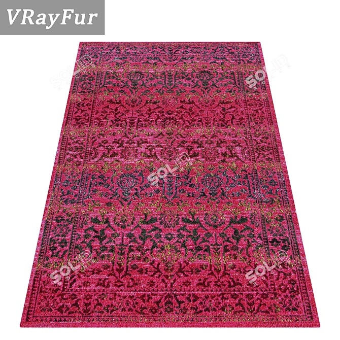 Title: High-Quality Carpet Set 3D model image 2