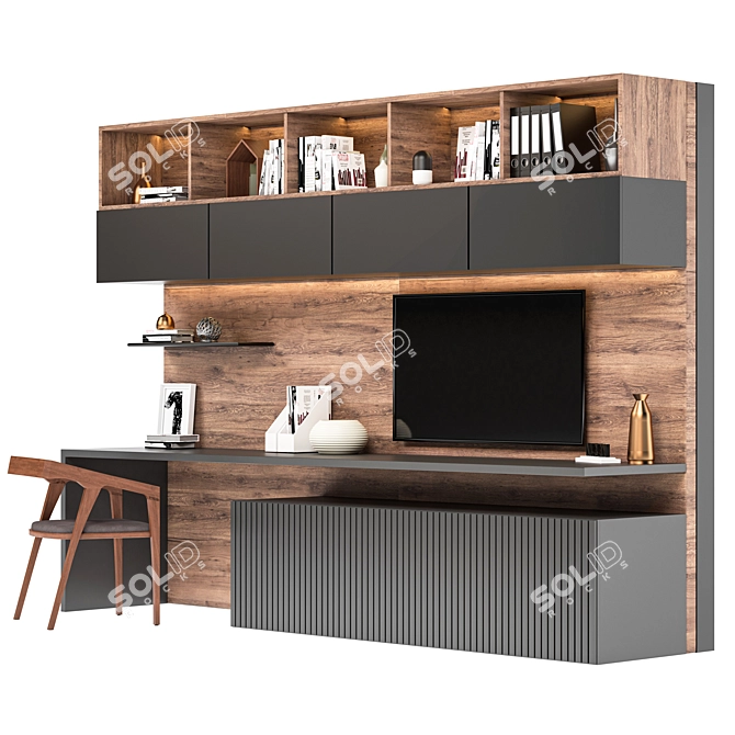 Modern Office Furniture Collection 3D model image 4
