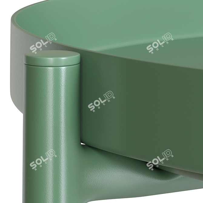 Gladom Steel Serving Table 3D model image 3