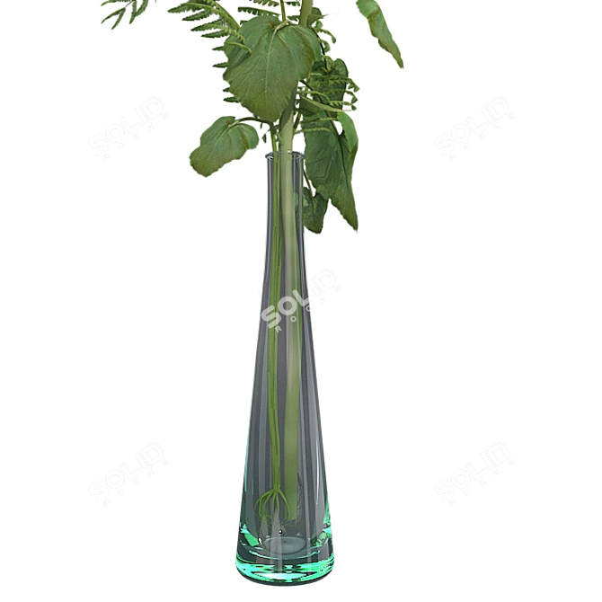 Sunflower in Vase 3D model image 4