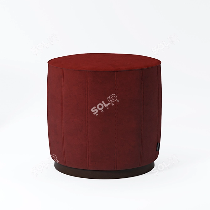 Elegant Low Pouf by Domkapa 3D model image 2