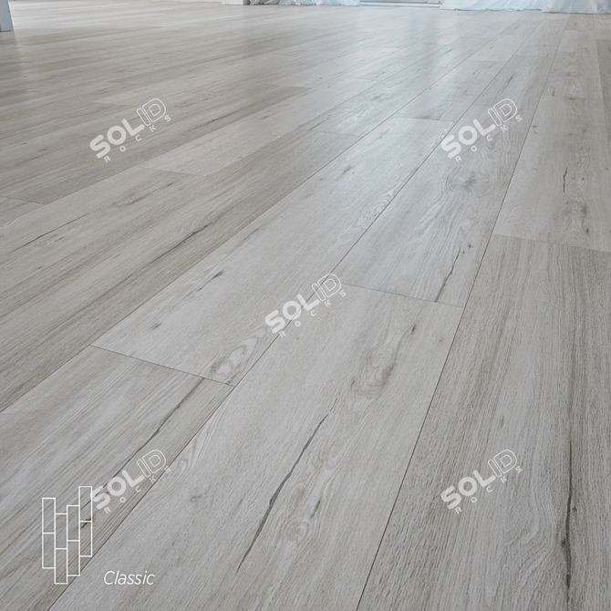 Engelberg Oak Floor: Authentic, Durable, Stylish 3D model image 1