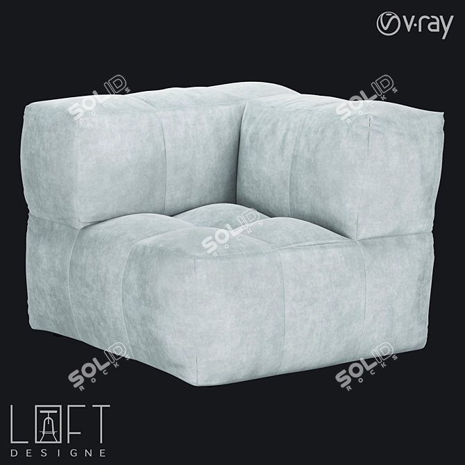 LoftDesigne 2954 Chair: Stylish, Compact, Comfortable 3D model image 1