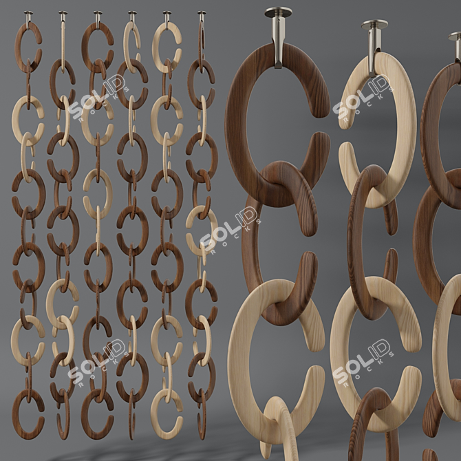 Cozy Modular Decorative Partition 3D model image 6