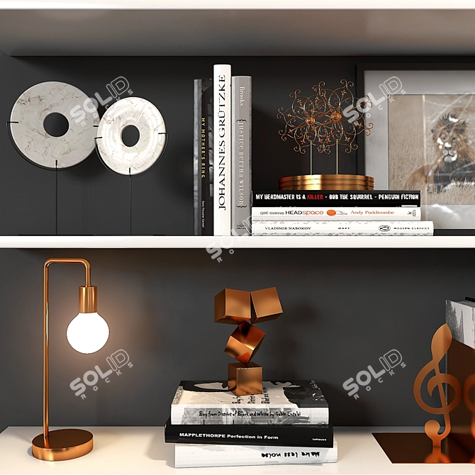 Modern Shelf Unit: Vray & Corona 3D model image 3