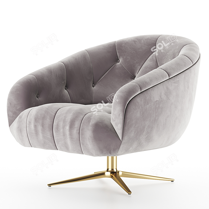 Elegant Swivel Chair: Gardner 3D model image 1