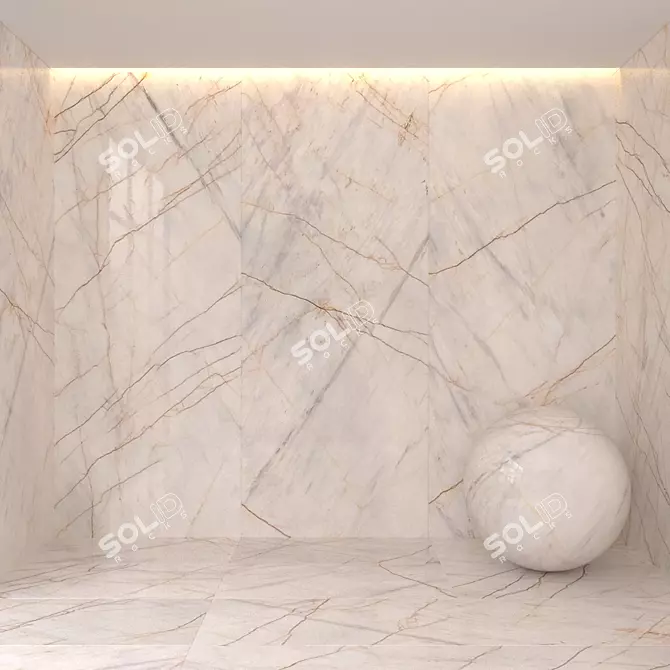 Marina Pearl Marble Tiles 3D model image 1
