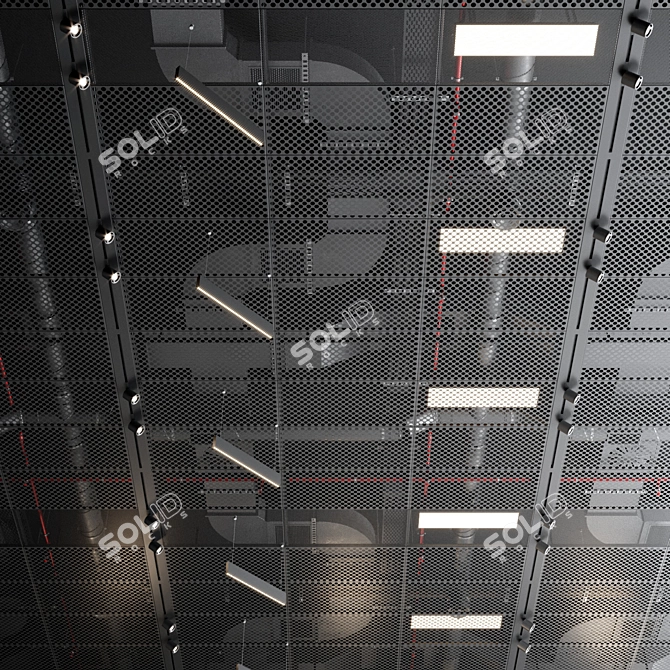 SAS International Industrial Ceiling 3D model image 6