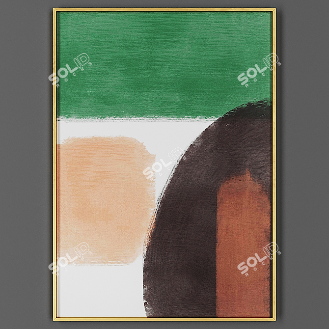 Elegant Framed Picture 3D model image 1