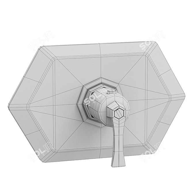 Chérie Thermostatic Shower Faucet 3D model image 2