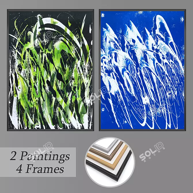 Versatile Wall Art Set: No 2342 3D model image 1