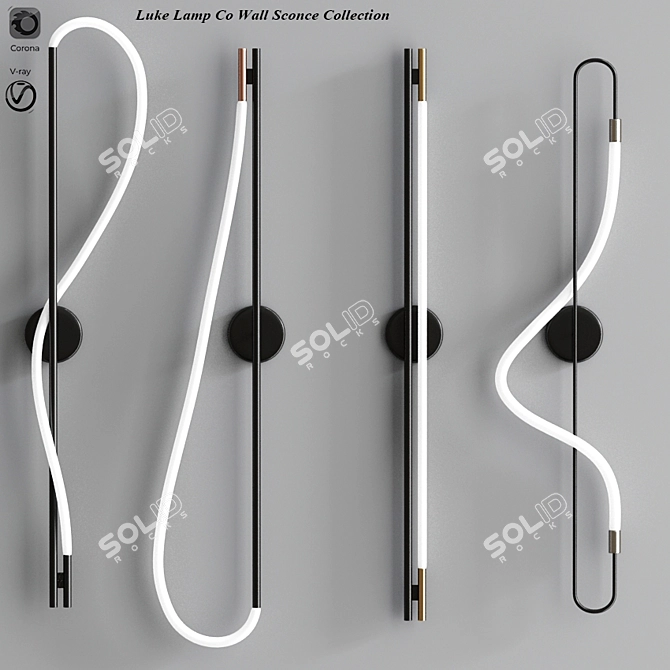 Modern Minimalist Wall Sconces 3D model image 1