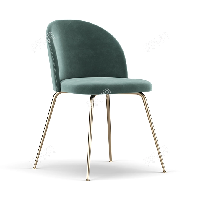 Elegant Iris Chair - Russian Translation 3D model image 2