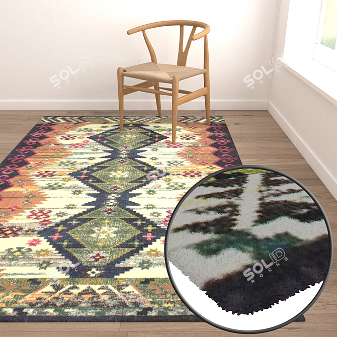 High-Quality Carpet Set 3D model image 5