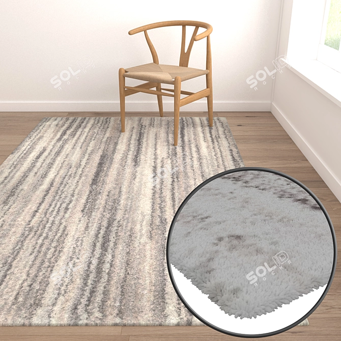 Luxury Rug Set: Premium Textures 3D model image 5