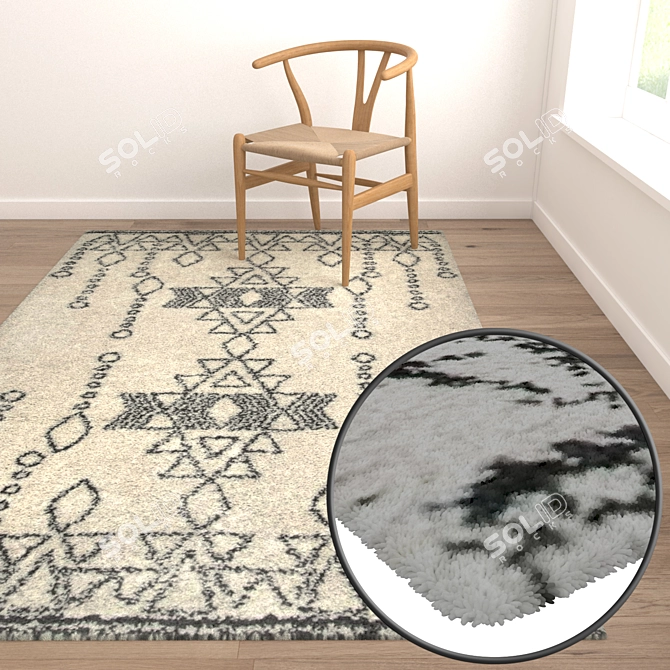 Title: Luxury Carpets Set 3D model image 5