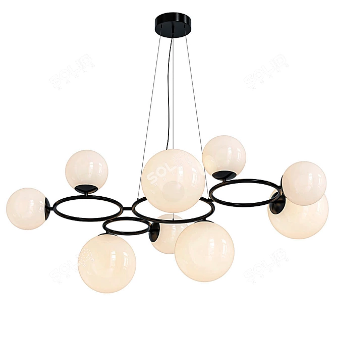 Glamorous Bubble Chandelier 3D model image 1