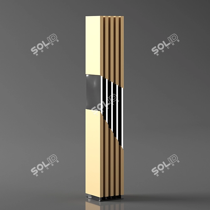 Sleek 2014 Light Fixture 3D model image 1