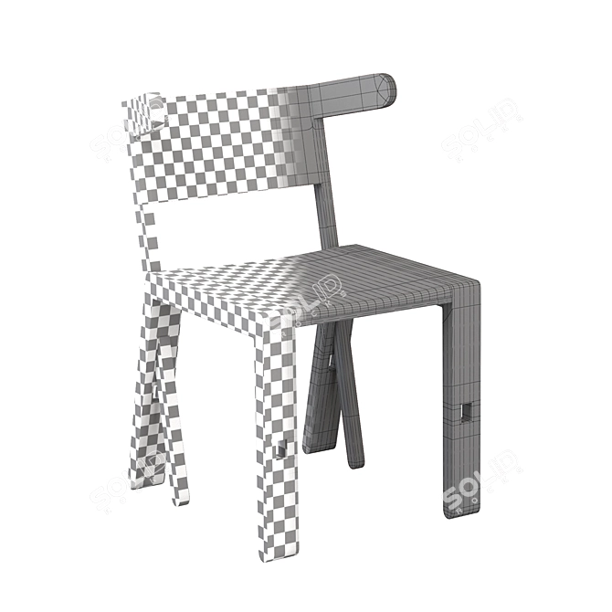 SuperBambi Chair: Versatile Transformable Seating 3D model image 3