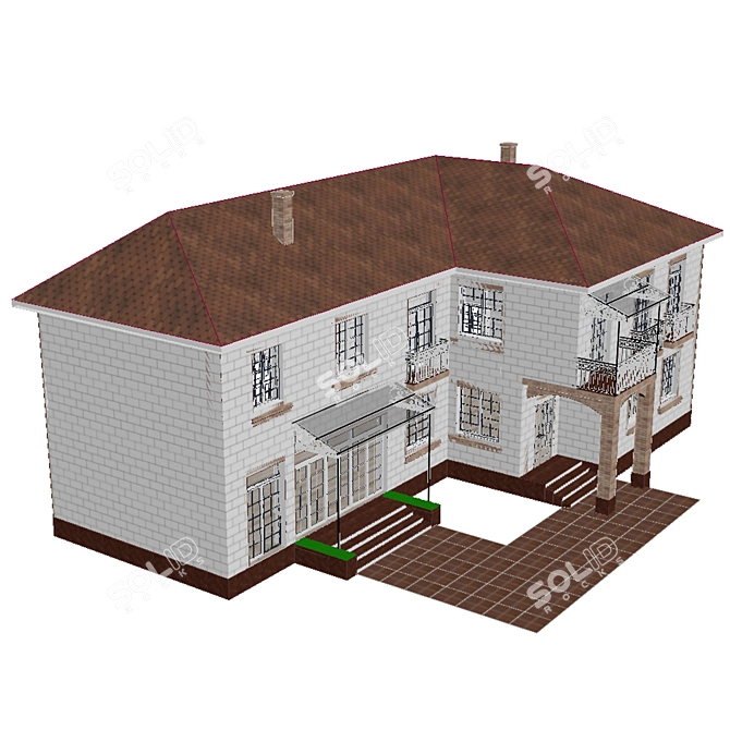 Spacious Private Residence 3D model image 3