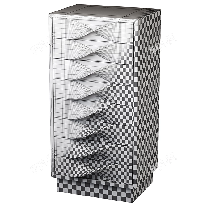 Modern Foldable Cupboard | 2025mm x 760mm x 1000mm 3D model image 5