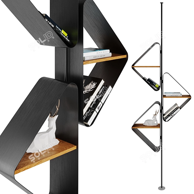 Spinnaker Italia: Versatile Hanging or Ceiling Mount Shelf 3D model image 1