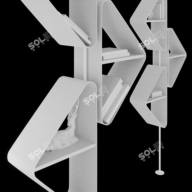 Spinnaker Italia: Versatile Hanging or Ceiling Mount Shelf 3D model image 4