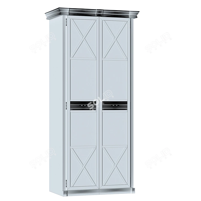 Country Charm Wardrobe 3D model image 2