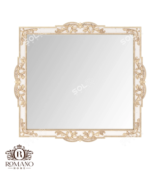 Nicolet Handcrafted Mirror by Romano Home 3D model image 1