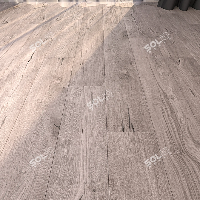 Flaviker Cozy Bark: Multi-Texture Parquet Tiles 3D model image 1