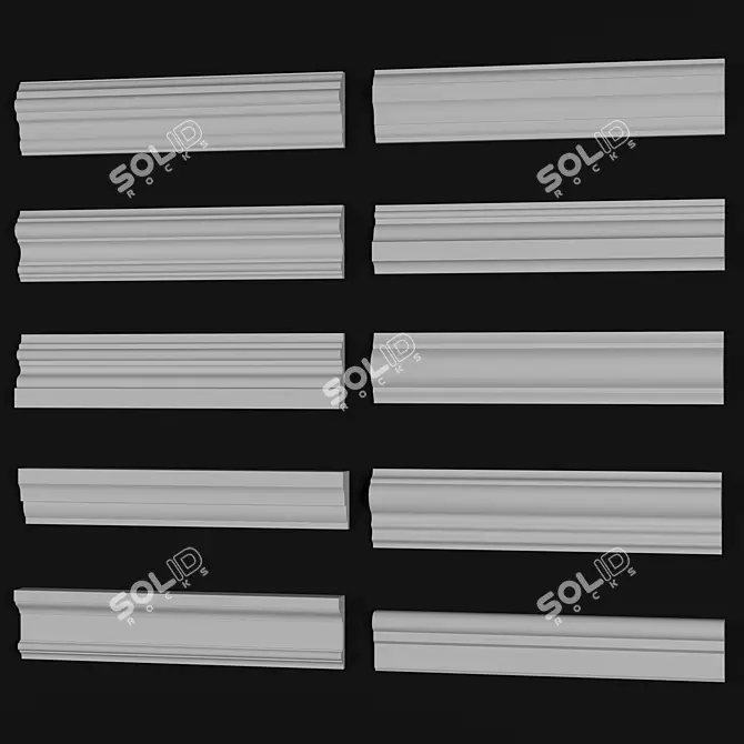 Orac Cornice Collection | 10 Unique Moldings 3D model image 12