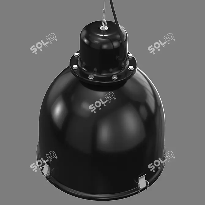 Svartnora Pendant Lamp: Black Elegance 3D model image 2