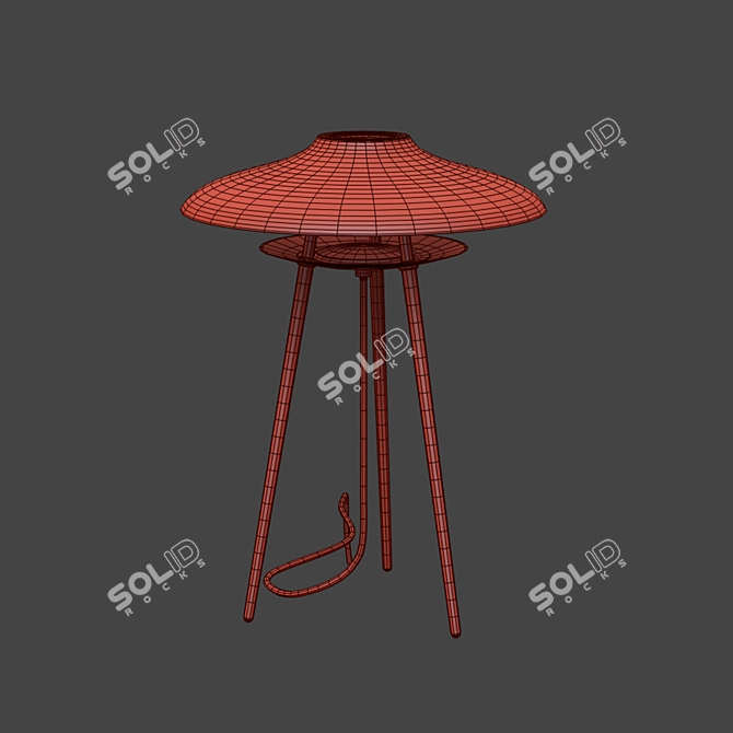 Stellar Works Haro Lamp: Sleek and Stylish Table Illumination 3D model image 2