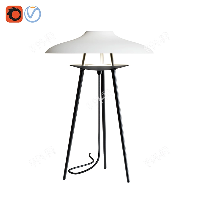 Stellar Works Haro Lamp: Sleek and Stylish Table Illumination 3D model image 3