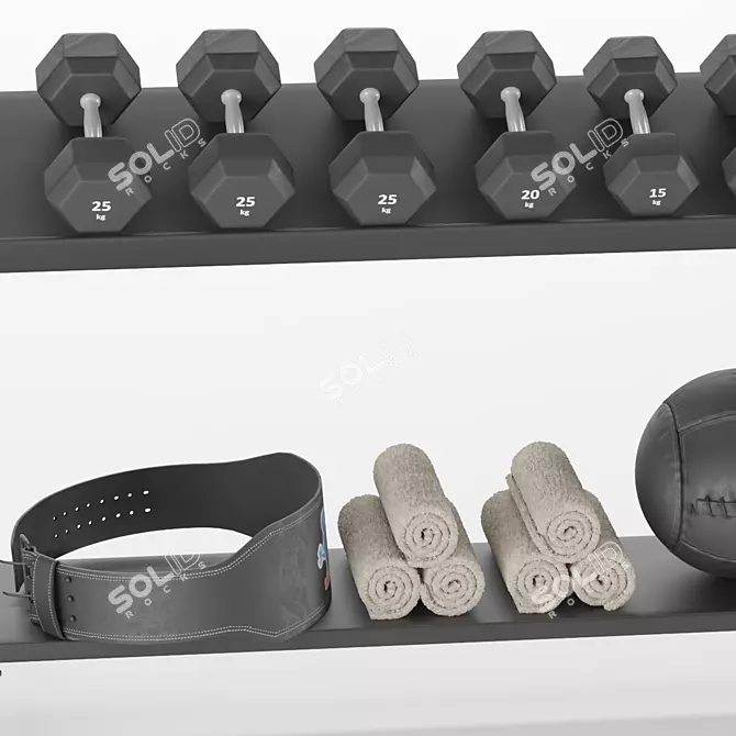 Ultimate Fitness Training Set 3D model image 2