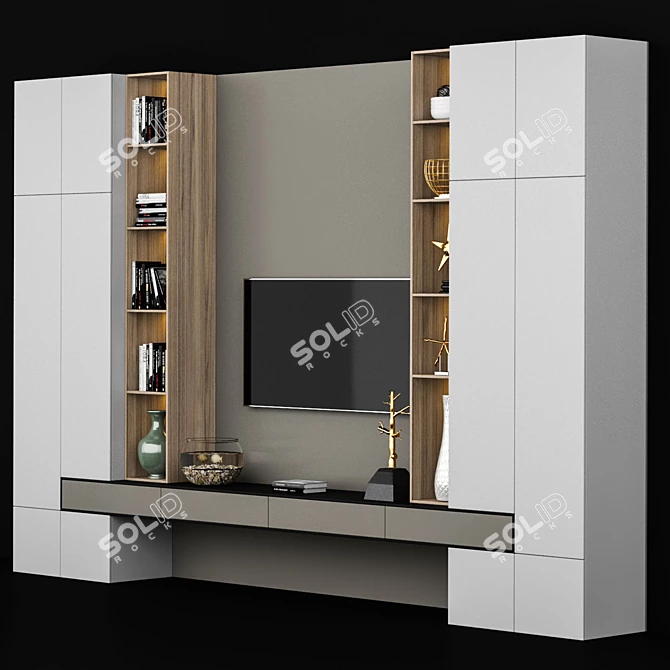 Sleek TV Set - 450cm x 300cm x 50cm 3D model image 2