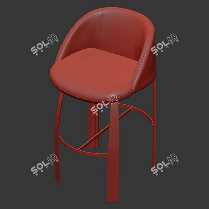 Elevate Your Space With Kelly Wearstler's Cine Barstool 3D model image 2