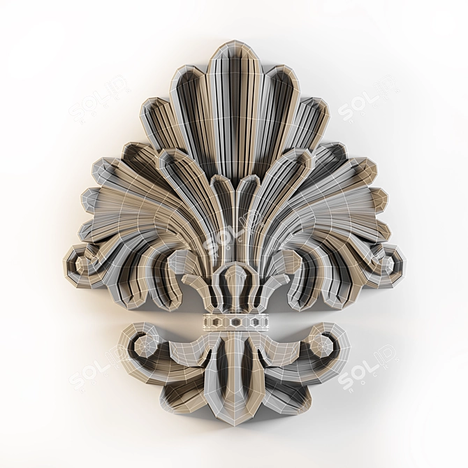 Sleek TurboSmooth Ornament 3D model image 3