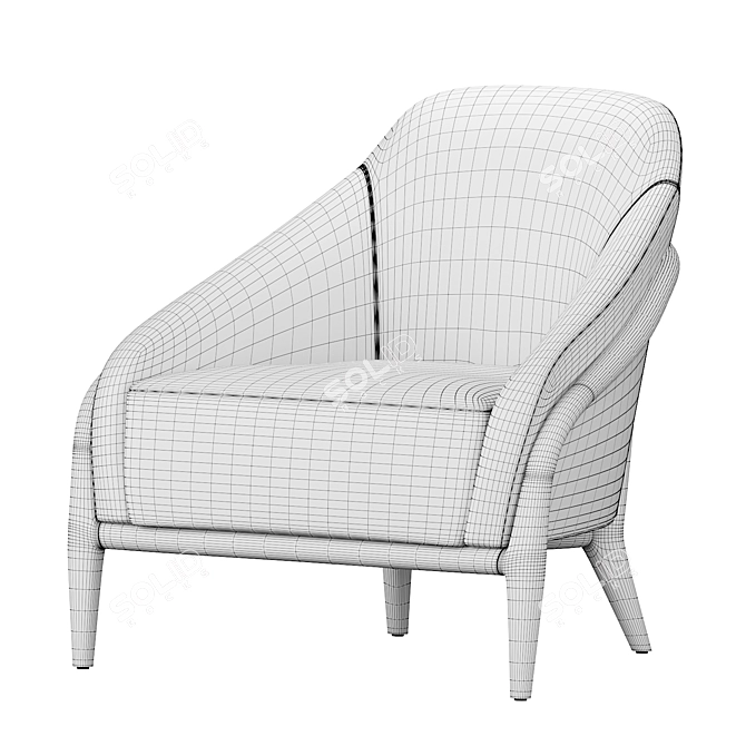 Adele Armchair: Stylish Comfort for your Home 3D model image 5
