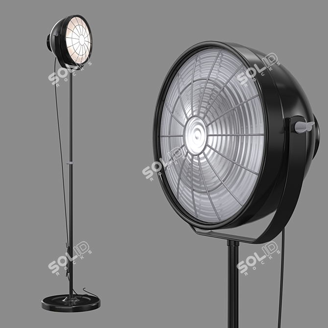Elegant Floor Lamp: Svartnora 3D model image 1