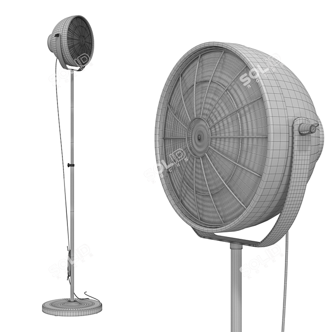 Elegant Floor Lamp: Svartnora 3D model image 2