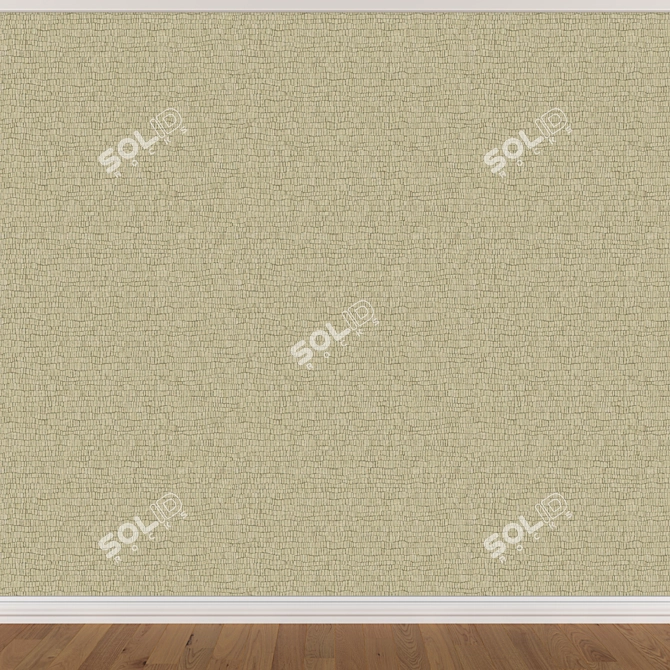 Seamless Wallpaper Set: 3 Colors 3D model image 4