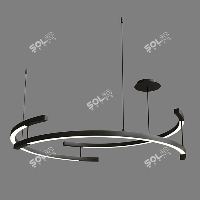 Maytoni Line Pendant Light - MOD054PL-L52B3K 3D model image 1