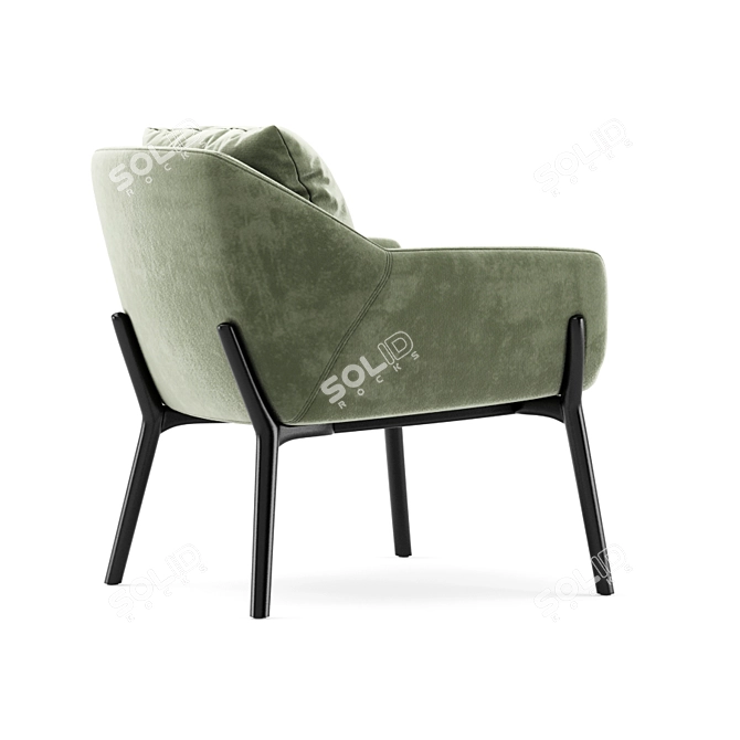 ErgoChic Nido Armchair 3D model image 3