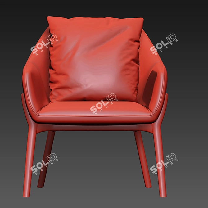 ErgoChic Nido Armchair 3D model image 5