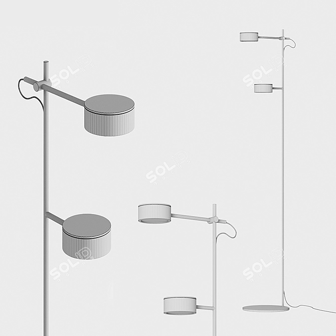 Nordlux CLYDE Modern Floor Lamp 3D model image 2