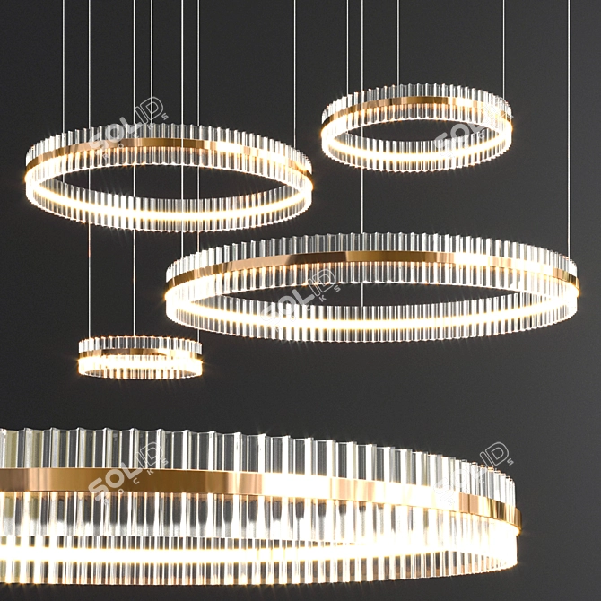 Trend Ring Collection: Modern Lighting 3D model image 2