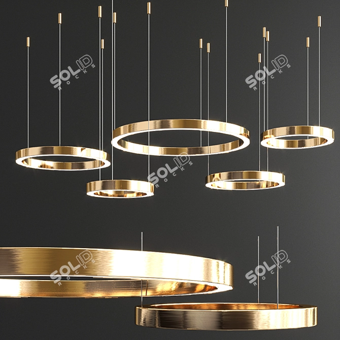 Trend Ring Collection: Modern Lighting 3D model image 3